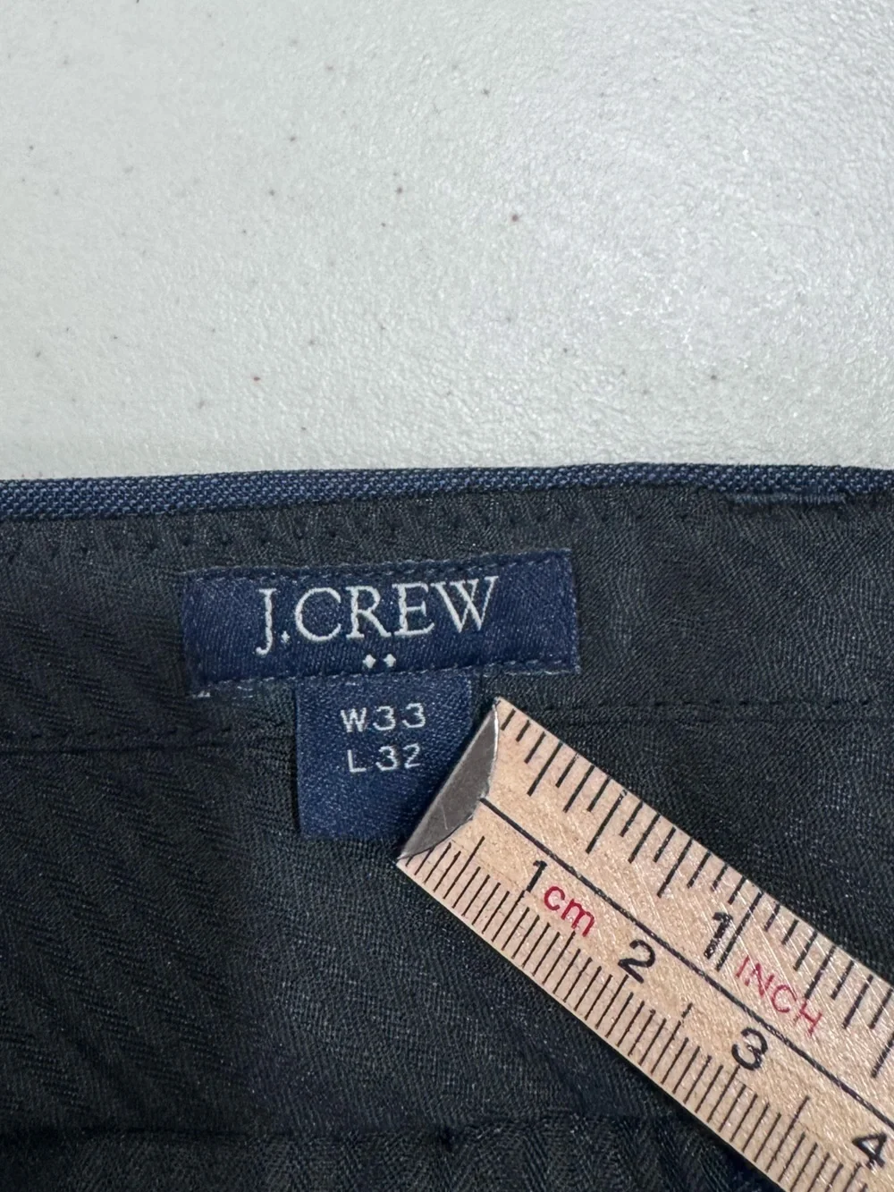J.Crew Men Thompson Suit Blue Wool Suit Jacket 40L Trouser 33x32
